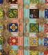 Aparador de madera con mosaico de colores estilo étnico Indo