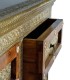 Aparador de madera de acacia artesanal con relieves étnicos Nadia I