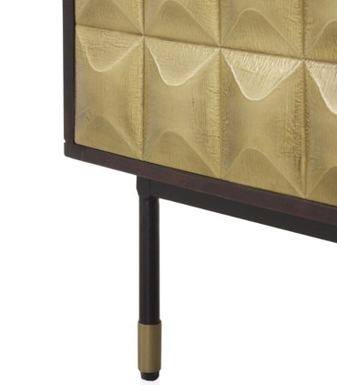 Cómoda con Frontal Geométrico Dorado Cleo