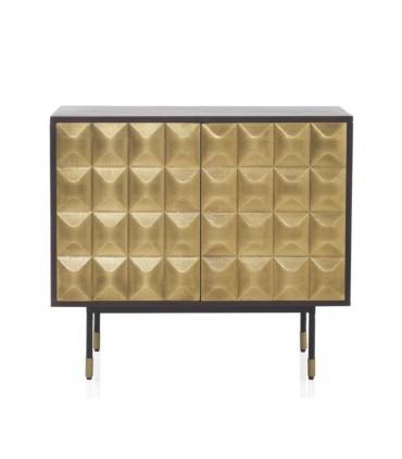 Cómoda con Frontal Geométrico Dorado Cleo