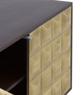 Cómoda con Frontal Geométrico Dorado Cleo