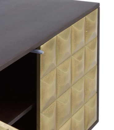 Cómoda con Frontal Geométrico Dorado Cleo