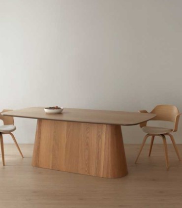 Mesa de Comedor en Chapa de Roble Linton, ambiente