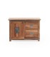 Cómoda de Madera de Acacia con Cajones y Puerta Corredera Montesa, frente