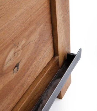 Aparador de Maciza de Acacia con Puertas Correderas y Cajones Montesa, detalle
