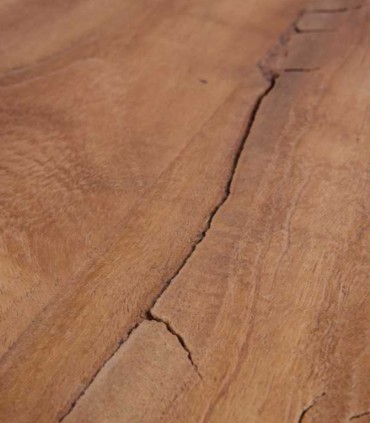 Mueble TV de Madera de Acacia con Puerta Corredera y Cajones Montesa, detalle
