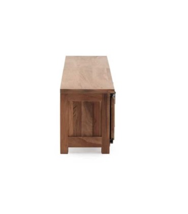 Mueble TV de Madera de Acacia con Puerta Corredera y Cajones Montesa, perfil
