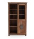 Vitrina de Madera de Acacia con Puerta Corredera y Estantes Montesa