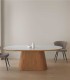 Mesa de Comedor Ovalada con Tablero Porcelánico Nova