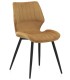 Pack 4 Sillas de Comedor Tapizadas Pau, mostaza