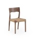 Pack de 4 sillas de madera de fresno con asiento de cuerda trenzada Terra