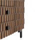 Aparador en Madera de Mango 3 Cajones y Puertas Diseño Geométrico Mateo, cajones