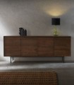 Aparador de Madera de Mango con 4 Puertas Joe