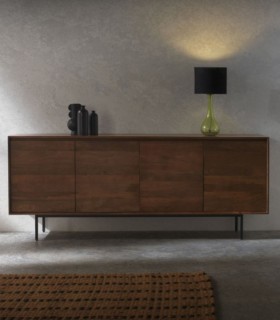 Mueble TV Joe de Madera de Mango con 3 Puertas Joe, ambiente