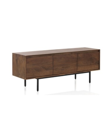 Mueble TV Joe de Madera de Mango con 3 Puertas Joe, lado