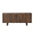 Aparador de madera de mango maciza 4 puertas nogal Mangora, frente