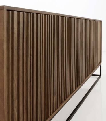 Aparador de madera de mango maciza Jonas, perfil