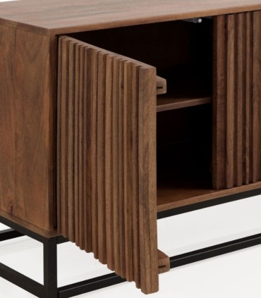 Mueble TV de madera de mango maciza Jonas, detalle