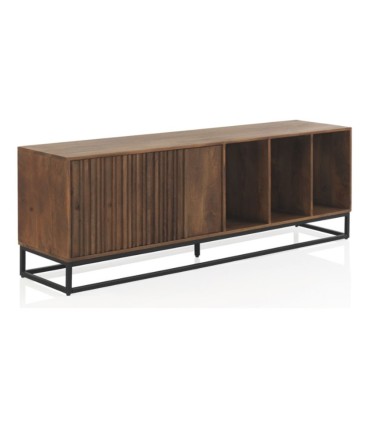 Mueble TV de madera de mango maciza Jonas, lado