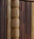 Aparador madera de acacia maciza Aran, detalle