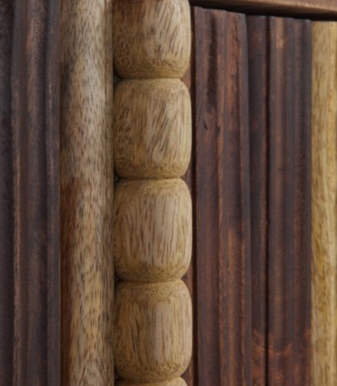 Aparador madera de acacia maciza Aran, detalle