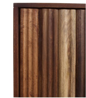 Cómoda de madera de acacia maciza Aran, detalle
