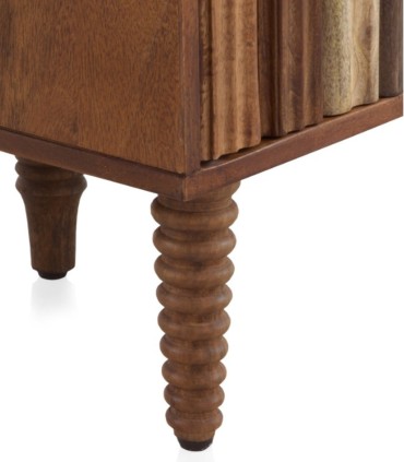 Cómoda de madera de acacia maciza Aran, pata