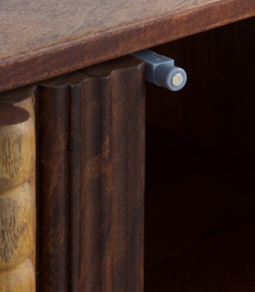 Cómoda de madera de acacia maciza Aran, tirador