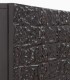 Aparador negro en madera de mango con puertas efecto cocodrilo Croc, efecto