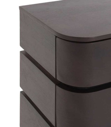 Aparador de madera de mango chapada con 9 cajones Darko, detalle
