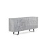Aparador de madera de mango con relieve decorativo Siena, lado