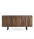 Aparador de madera de mango con relieve texturizado Lorenzo, frente