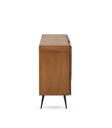 Aparador Silueta Orgánica de Madera de Mango con Relieve Tallado Valcarcel, perfil