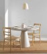 Pack de 4 Sillas de Madera de Toona con Asiento Trenzado Marpal, ambiente