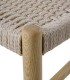 Pack de 4 Sillas de Madera de Toona con Asiento Trenzado Marpal de Ambar Muebles