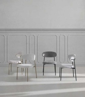 Silla Moderna Tapizada en Chenilla Navas, ambiente