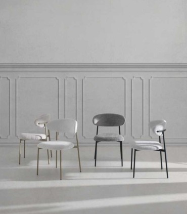 Silla Moderna Tapizada en Chenilla Navas, ambiente