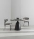 Silla Moderna Tapizada en Chenilla Navas, ambiente mesa