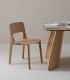 Pack de 4 sillas de comedor de madera de roble natural Nico