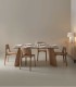 Pack de 4 sillas de comedor de madera de roble natural Nico, ambiente