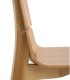 Pack de 4 sillas de comedor de madera de roble natural Nico, detalle