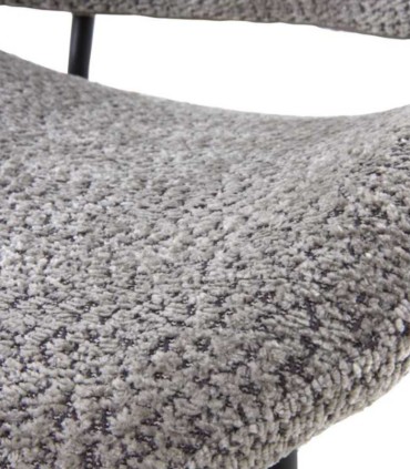 Pack de 4 sillas de comedor tapizada en chenilla Navarro, detalle