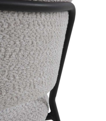 Pack de 4 sillas de comedor tapizada en chenilla Navarro, detalle detras