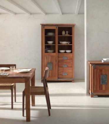 Pack de 4 sillas de Madera de Fresno con Asiento de Cuerda Trenzada Colin, ambiente