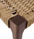 Pack de 4 sillas de Madera de Fresno con Asiento de Cuerda Trenzada Colin, detalle