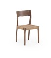 Pack de 4 sillas de Madera de Fresno con Asiento de Cuerda Trenzada Colin