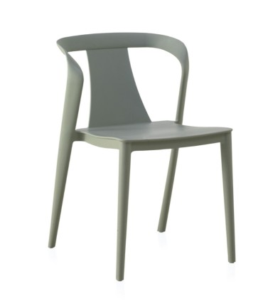 Silla de Polipropileno Apilable Virex, perfil verde