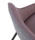 Pack de 4 sillas Tapizada Moderna Dorian, detalle respaldo
