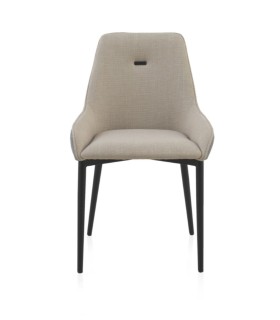 Pack de 4 sillas Tapizada Bicolor Moderna Yaiza, frente