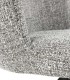 Pack de 4 sillas Giratorias Tapizadas Tweed Moderna con Patas Metálicas Sensis, asiento detalle